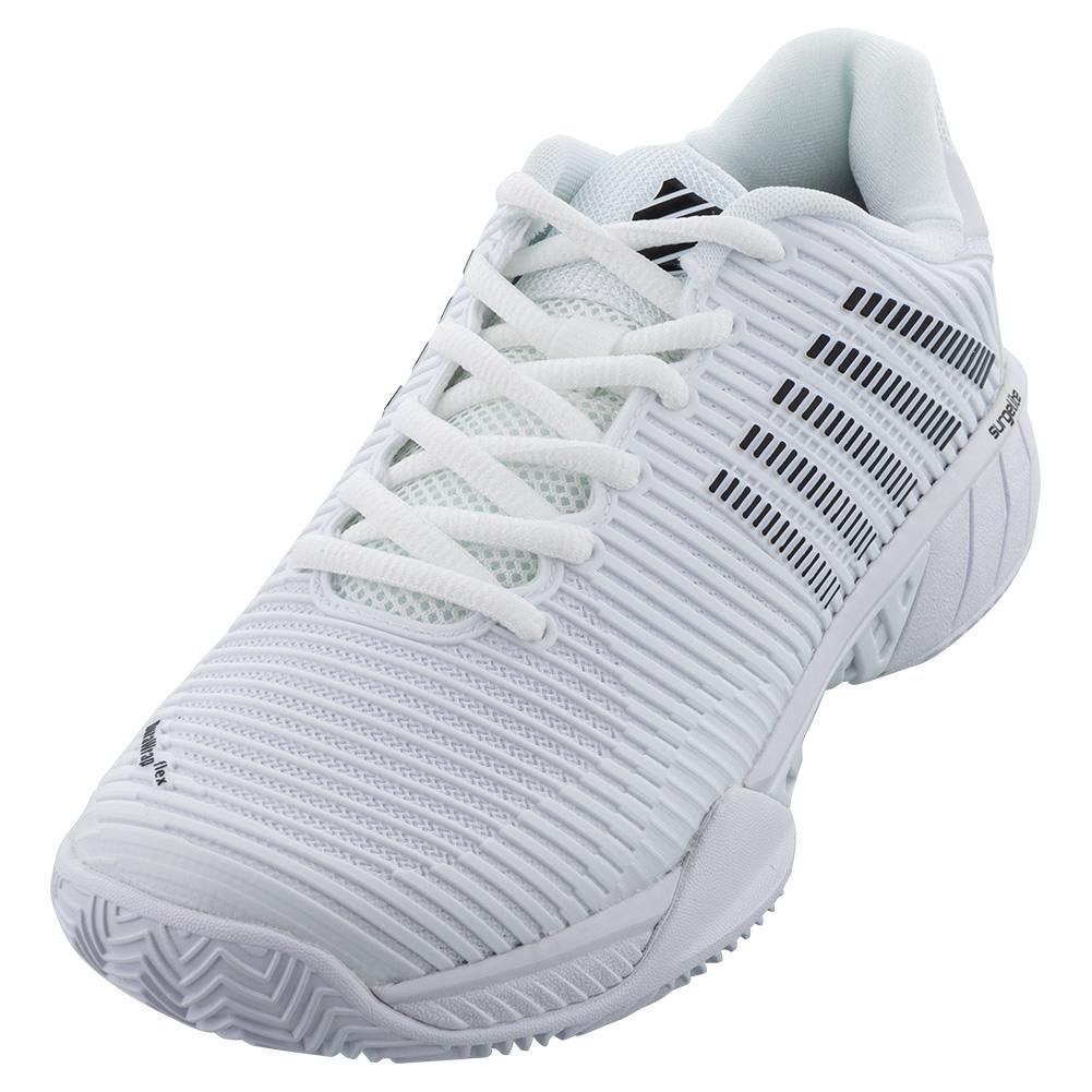 Women's Hypercourt Express 2 Clay Tennis Shoes White and Black Footwear K-Swiss