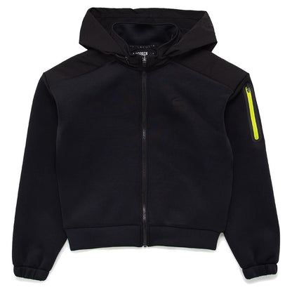 Women`s 2 in 1 Packable Hood Full Zip Fleece Tennis Sweatshirt Apparel Lacoste