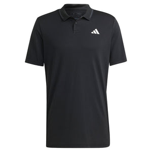 Men's Club Pique Tennis Polo Black Apparel Adidas