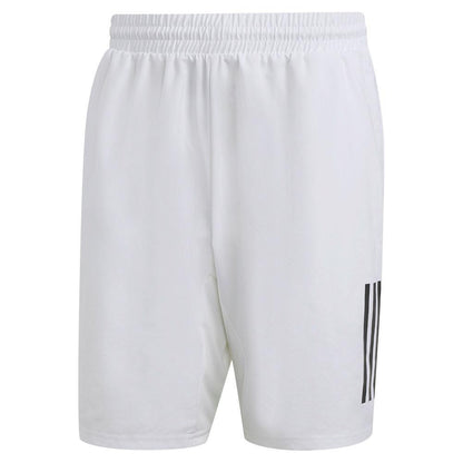 Men's Club 3-Stripe 7 Inch Tennis Shorts White Apparel Adidas