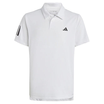 Boys' Club 3-Stripe Tennis Polo White Apparel Adidas