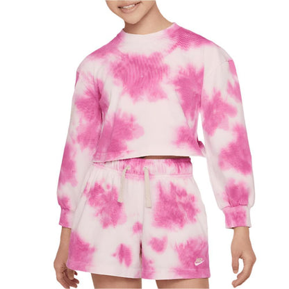 Girls' Sportswear Washed Jersey Sweatshirt Apparel Nike