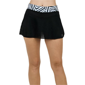 Women's Mysterious 13 Inch Tennis Skort Perforated Mesh Apparel Sofibella