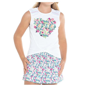 Girls' You Grow Girl Tennis Tank Multi Apparel Lucky In Love