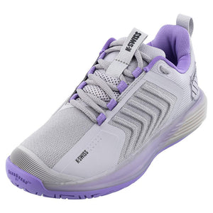 Women's Ultrashot 3 Tennis Shoes Raindrops and Paisley Purple Footwear K-Swiss