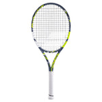 Aero Junior 26 Prestrung Tennis Racquet Grey and Yellow Babolat