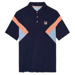 Men`s Solar Power Color Block Tennis Polo Apparel Fila