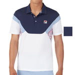 Men`s Solar Power Color Block Tennis Polo Apparel Fila
