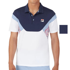 Men`s Solar Power Color Block Tennis Polo Apparel Fila