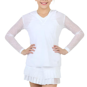 Girls' Bliss Long Sleeve Tennis Hoodie Moon Roses Apparel Sofibella