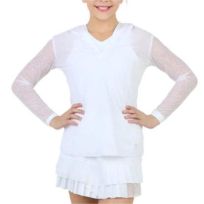 Girls' Bliss Long Sleeve Tennis Hoodie Moon Roses Apparel Sofibella