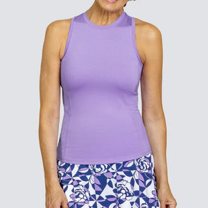 Women's Biddie Racerback Tennis Tank Violeta Apparel Tail