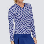 Women's Lilyrose Long Sleeve Tennis Top Mini Ellipse Apparel Tail