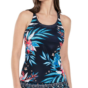 Women's Keepin' It Rio Tennis Tank with Bra Midnight Apparel Lucky In Love