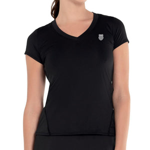 Women's Excel V-Neck Tennis Short Sleeve Apparel K-Swiss