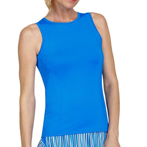 Women's Empress Tennis Tank Blue Electra Apparel Tail