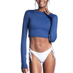 Women`s Everyday Long Sleeve Crop Tennis Top Apparel BloqUV