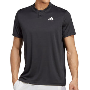 Men's Club Henley Tennis Top Black Apparel Adidas