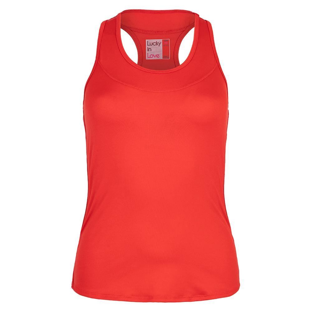 Women's Team Racerback Tennis Tank Apparel Lucky In Love