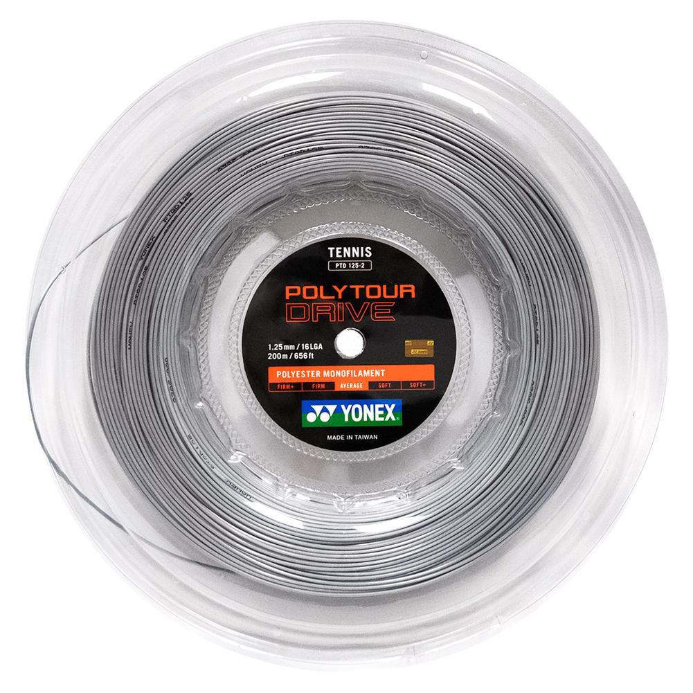 POLYTOUR DRIVE 125/16L Tennis String Reel Silver Strings Yonex