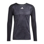 Men's Paris Long Sleeve Tennis Top Carbon and Black Apparel Adidas
