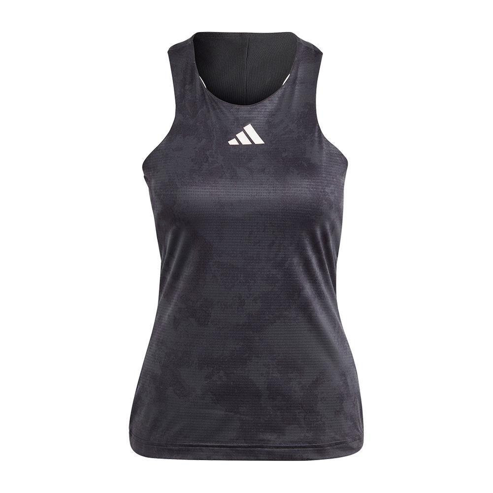 Women's Paris HEAT.RDY Y-Back Tennis Tank Carbon Apparel Adidas