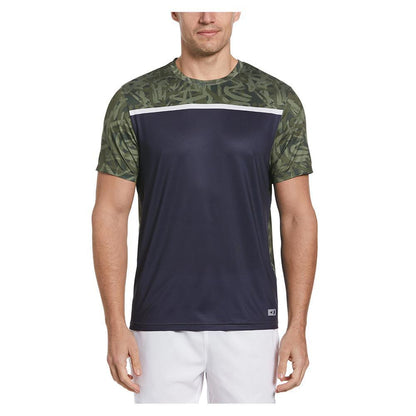 Men`s Graffiti Printed Block Tennis Crew Apparel Grand Slam
