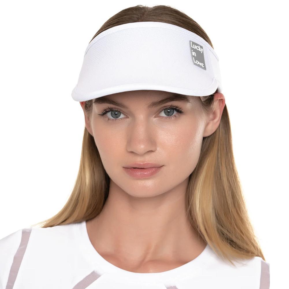 Women`s Lucky Logo Stretch Tennis Visor Apparel Lucky In Love