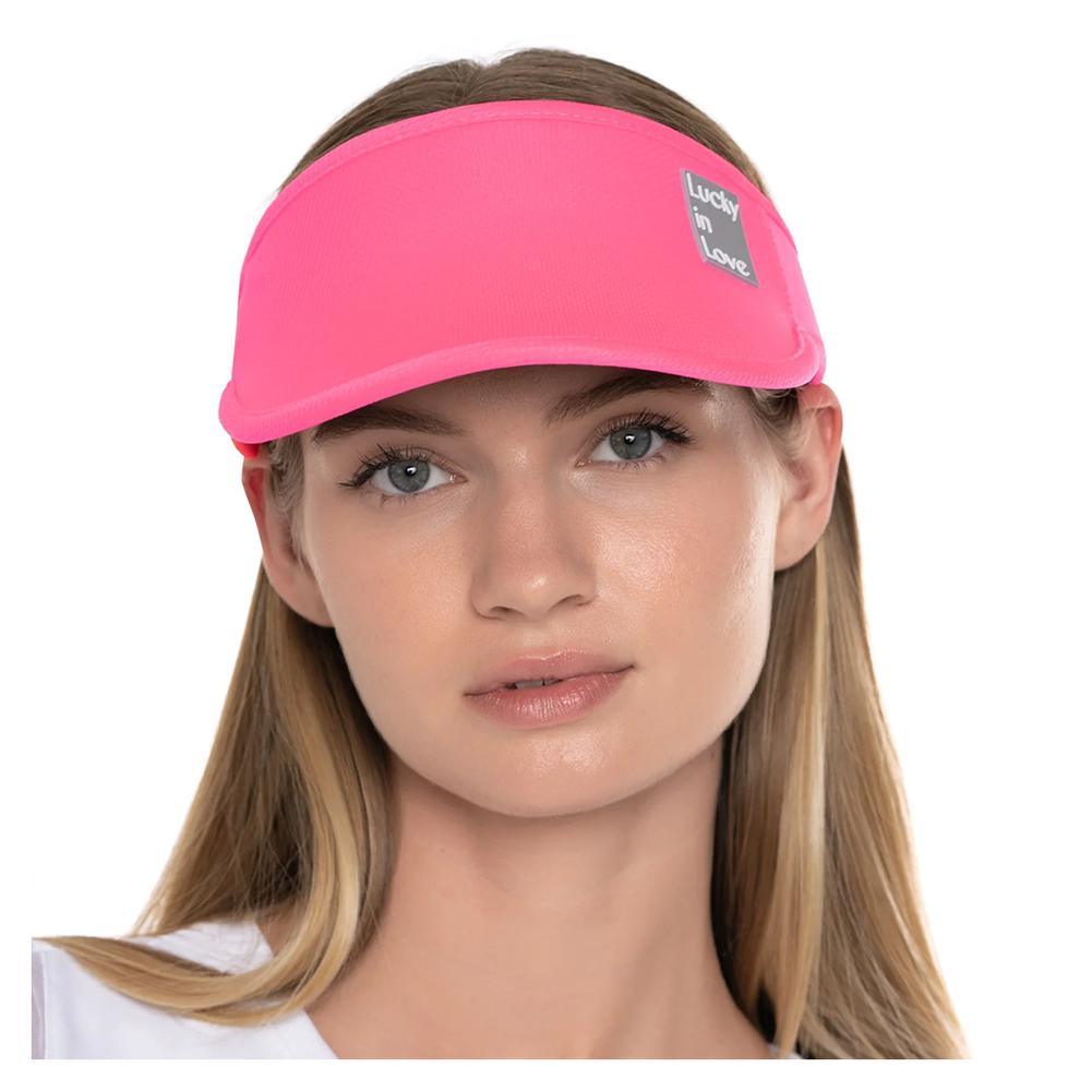 Women`s Lucky Logo Stretch Tennis Visor Apparel Lucky In Love