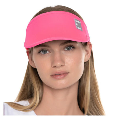 Women`s Lucky Logo Stretch Tennis Visor Apparel Lucky In Love