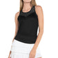 Women's Rib Tie Back Tennis Tank Apparel Lucky In Love