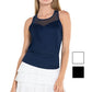Women's Rib Tie Back Tennis Tank Apparel Lucky In Love