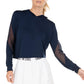 Women`s Cindy Crop Tennis Hoodie Apparel Lucky In Love