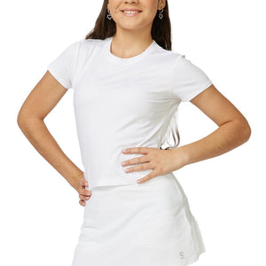 Girl's Tennis Skort Novelty Texture and White Apparel Sofibella