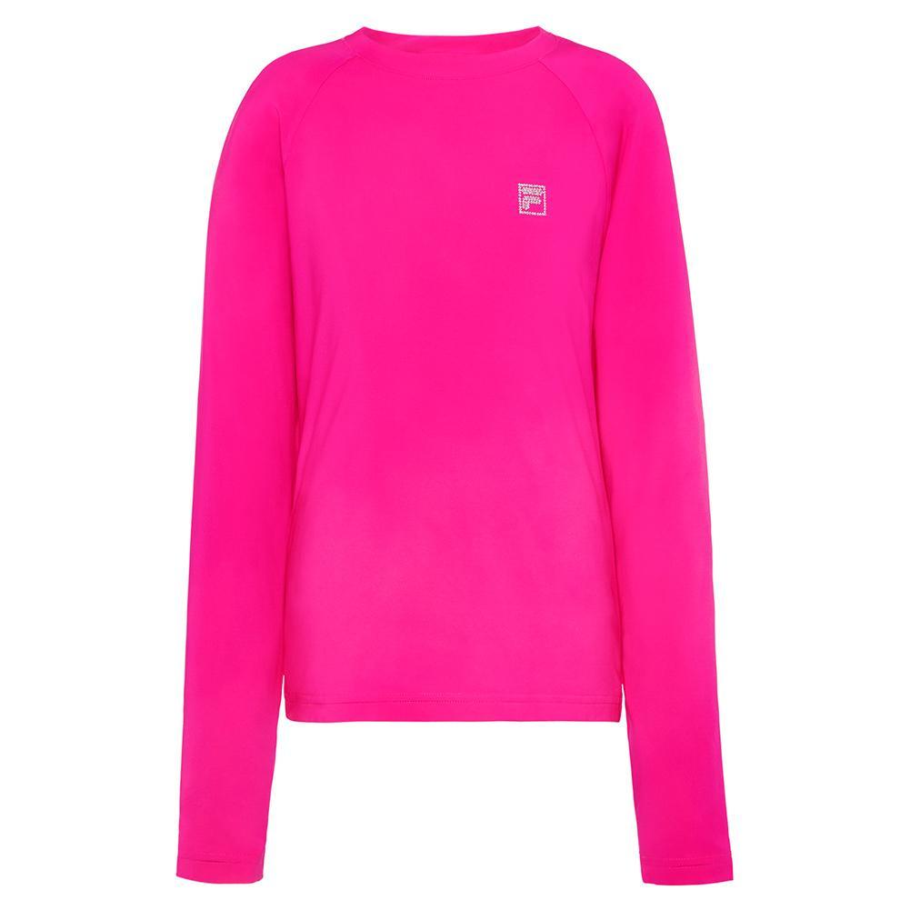 Girls` Essentials Long Sleeve Tennis UV Blocker Top Apparel Fila
