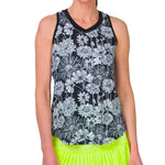 Women's Performance Tennis Tank Flower Garden Print Apparel Jofit
