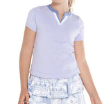Girl's Double V Tennis Short Sleeve Apparel Lucky In Love