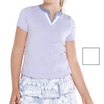 Girl's Double V Tennis Short Sleeve Apparel Lucky In Love
