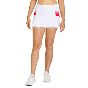 Women's Jupiter 12.5 Inch Box Pleat Pickleball Skort Lychee Pink Apparel Tail
