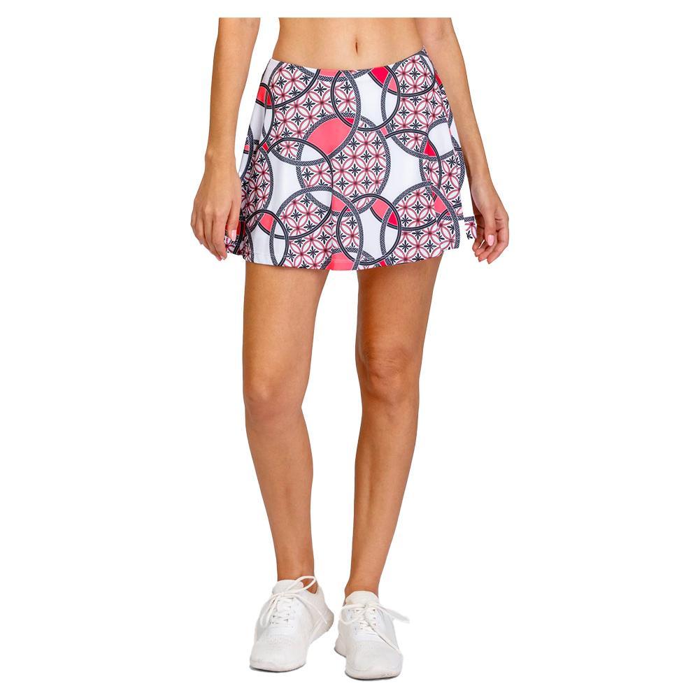 Women's Skyline 13.5 Inch Flounce Pickleball Skort Geo Rings Apparel Tail