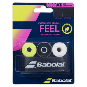 Duo Pack Rafa Syntec Pro X1 + VS Original X3 Black and Yellow Babolat