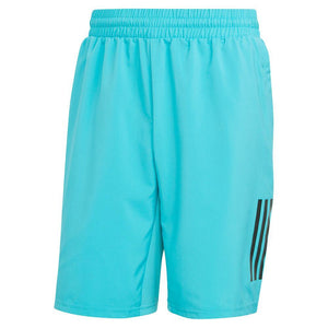 Men's Club 7 inch 3 Stripe Tennis Shorts Lucid Cyan Adidas