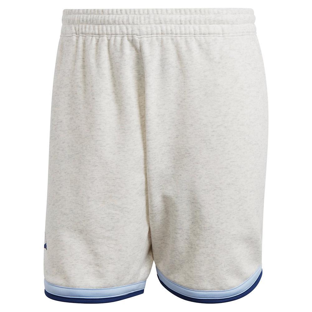 Men's Clubhouse 7 inch Premium Classic Tennis Shorts White Melange Adidas
