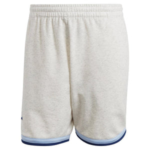 Men's Clubhouse 7 inch Premium Classic Tennis Shorts White Melange Adidas