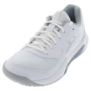 Women's Gel-Dedicate 8 Tennis Shoes White and Pure Silver Footwear Asics