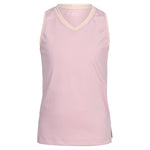 Girl's V-Neck Tennis Tank Pink and Orange Apparel Little Miss Tennis