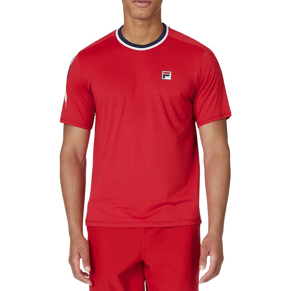 Men's Heritage Short Sleeve Tennis Crew Apparel Fila