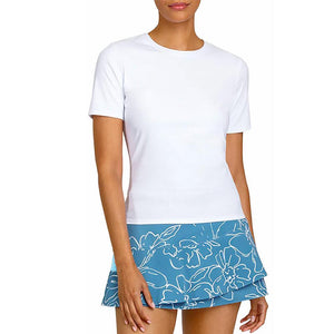Womens Geneva Short Sleeve Tennis Top Apparel Tail