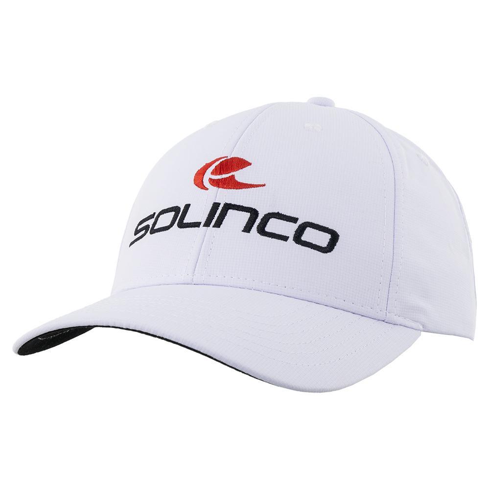 All Court Performance Cap White and Red Solinco