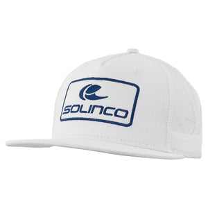 Trucker Cap Snap Back White and Blue Solinco
